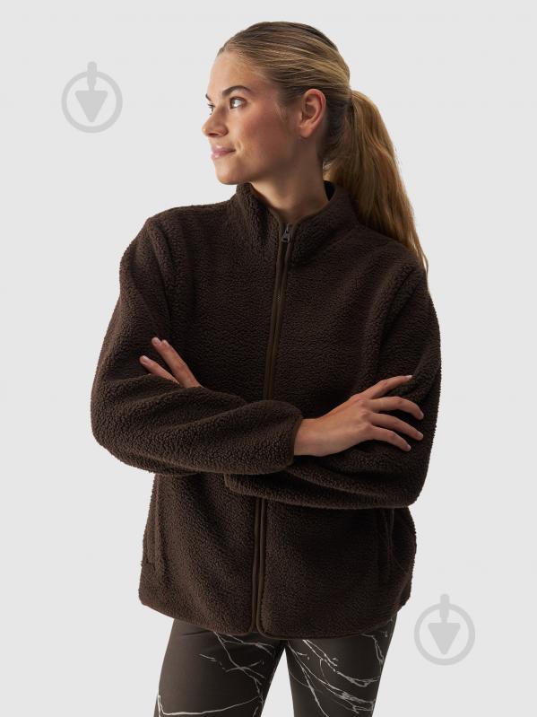 Джемпер 4F FLEECE F285 4FWAW24TFLEF285-81S р.S коричневий - фото 1