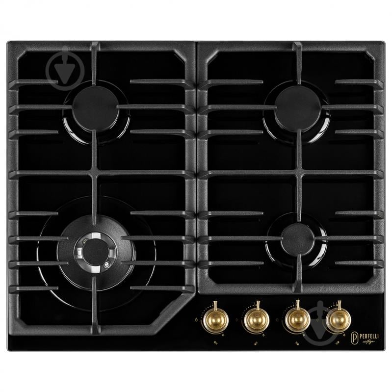 Варильна поверхня газова Perfelli VINTAGE GW69C NERO VINTAGE GW69C NERO - фото 1 Варильна поверхня газова Perfelli VINTAGE GW69C NERO VINTAGE GW69C NERO - фото 1