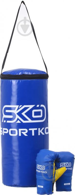 Детский боксерский набор SPORTKO 1001 р. 4 4oz синий - фото 1