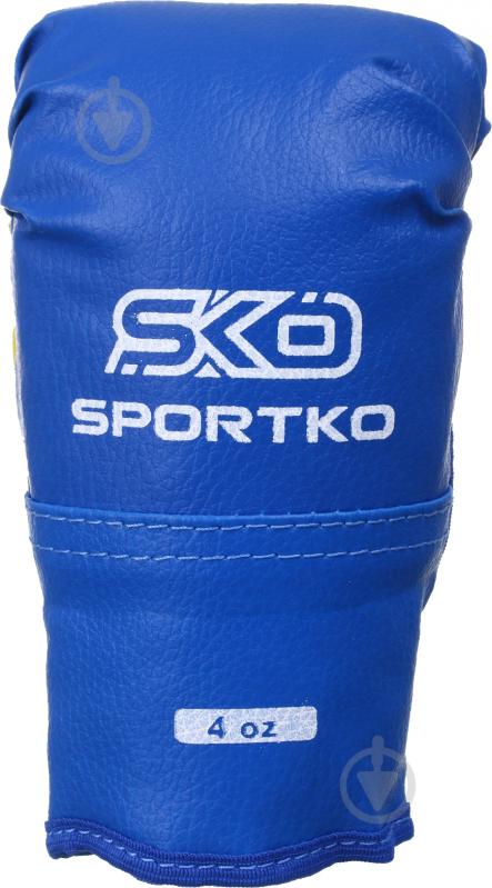 Детский боксерский набор SPORTKO 1001 р. 4 4oz синий - фото 6