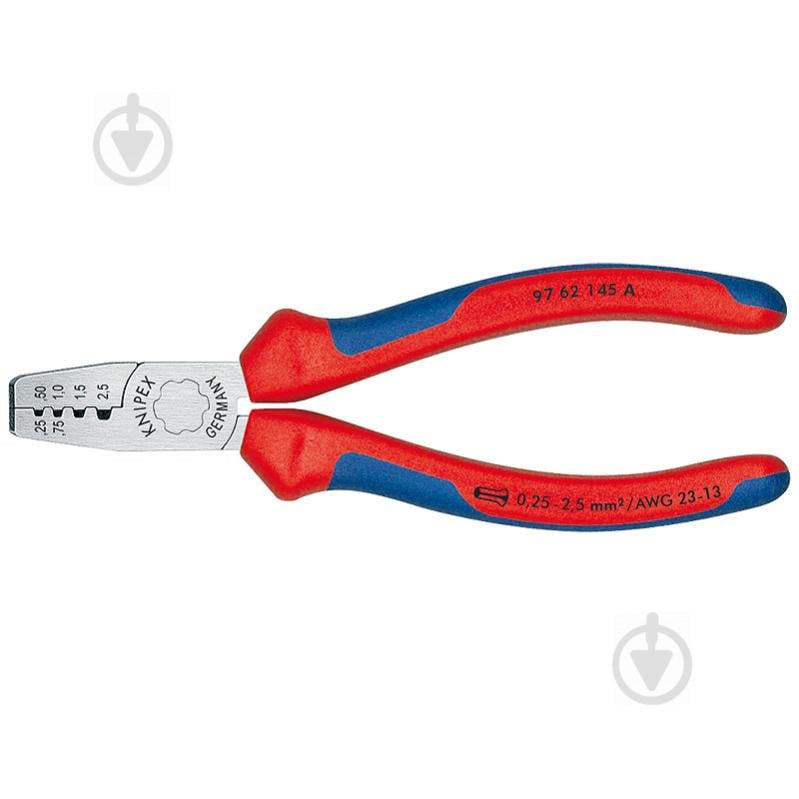 Клещи для обжима контактных гильз KNIPEX 97 62 145 A - фото 1