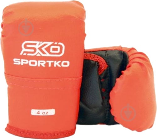 Дитячий боксерський набір SPORTKO 1001 р. 4 4oz червоний - фото 2