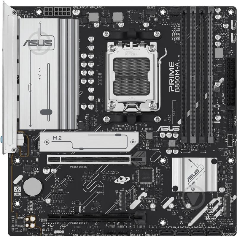 Материнская плата Asus 90MB1LQ0-M0EAYC (Socket AM5, AMD B850, micro ATX) - фото 2