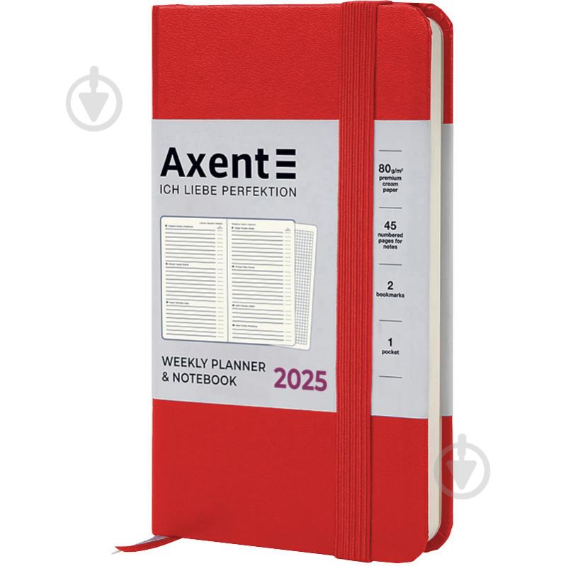 Еженедельник датированный Pocket 90x150 мм Axent Strong A6 2025 8508-25-05-A - фото 1