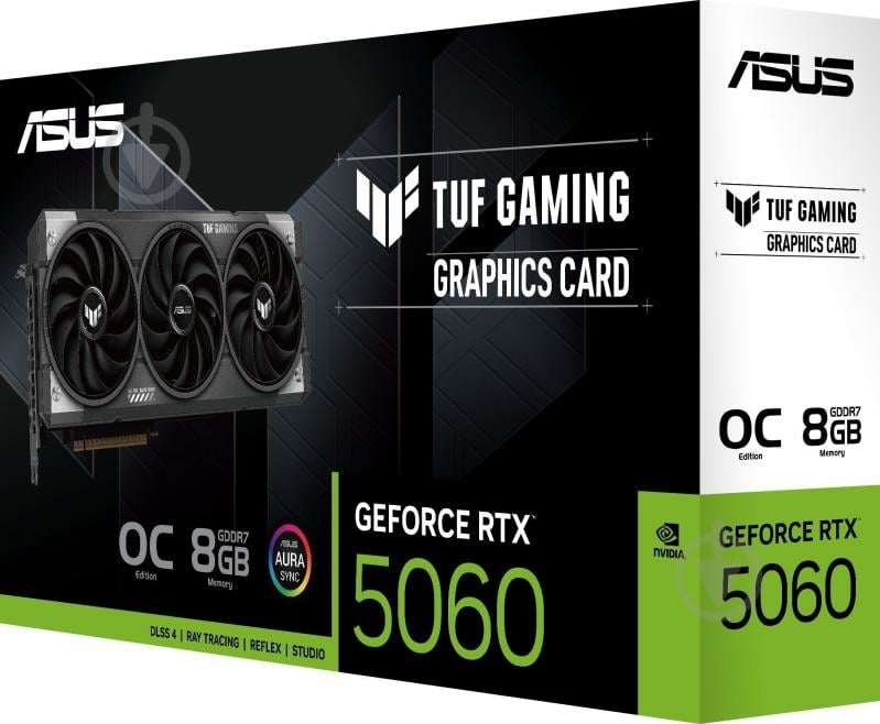 Відеокарта Asus GeForce RTX 5060 TUF Gaming OC 8GB GDDR7 128bit (90YV0N00-M0NA00) - фото 9 Відеокарта Asus GeForce RTX 5060 TUF Gaming OC 8GB GDDR7 128bit (90YV0N00-M0NA00) - фото 9