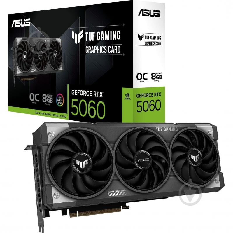 Відеокарта Asus GeForce RTX 5060 TUF Gaming OC 8GB GDDR7 128bit (90YV0N00-M0NA00) - фото 10 Відеокарта Asus GeForce RTX 5060 TUF Gaming OC 8GB GDDR7 128bit (90YV0N00-M0NA00) - фото 10