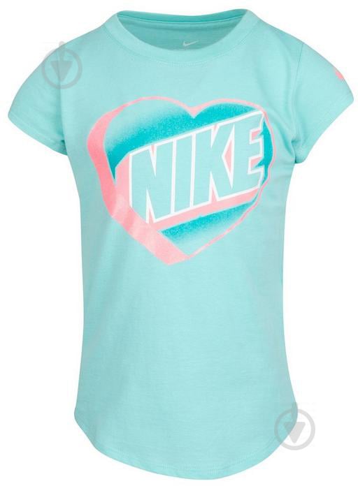 Футболка Nike SHORT SLEEVE GRAPHIC T-SHIRT 36H573-F1P р.6X бирюзовый - фото 1