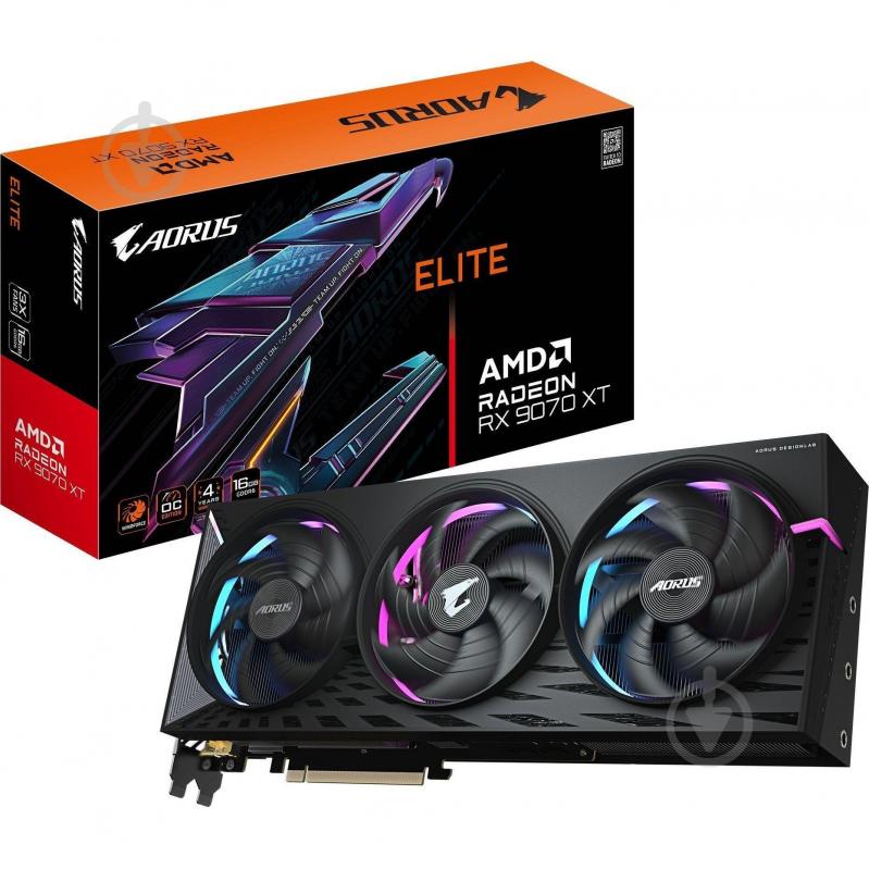 Видеокарта Gigabyte Radeon RX 7600 XT AORUS ELITE 16GB GDDR6 256bit (GV-R9070XTAORUS_E) - фото 10
