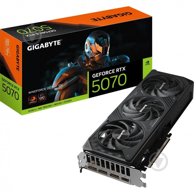 Відеокарта Gigabyte GeForce RTX 5070 WINDFORCE OC 12GB GDDR7 192bit (GV-N5070WF3OC-12GD) - фото 10 Відеокарта Gigabyte GeForce RTX 5070 WINDFORCE OC 12GB GDDR7 192bit (GV-N5070WF3OC-12GD) - фото 10