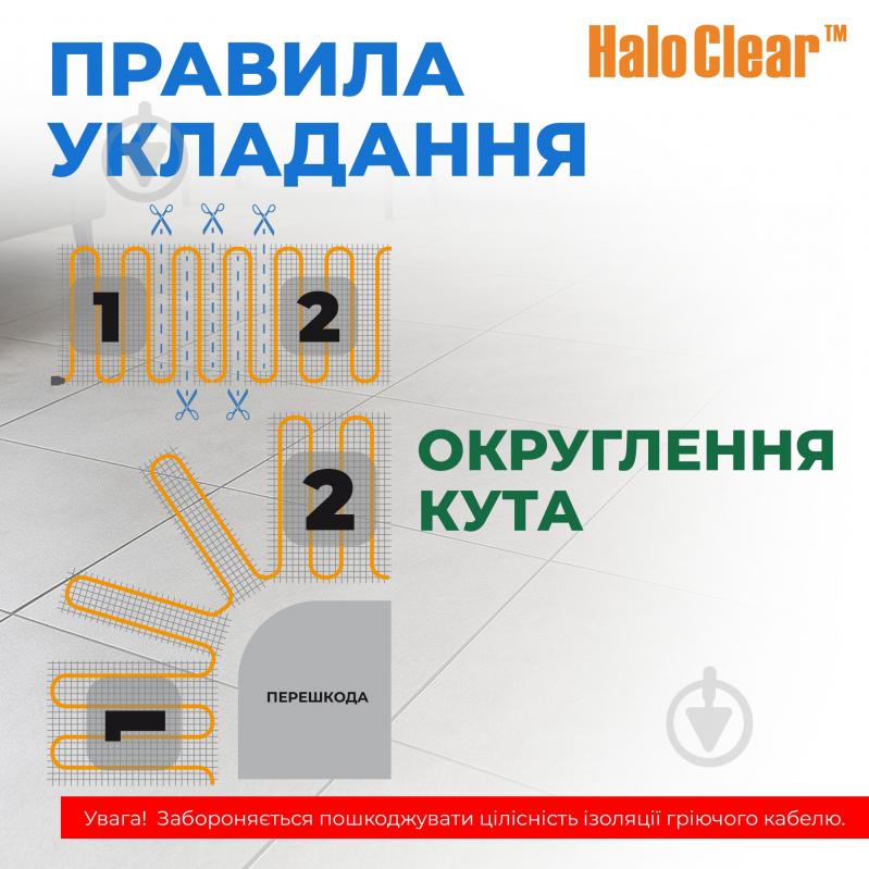 Нагревательный мат NAVIN HaloClear 190/260 1,3 м2 - фото 10