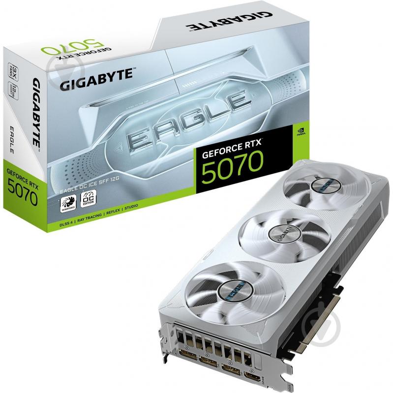 Відеокарта Gigabyte GeForce RTX 5070 EAGLE OC ICE 12GB GDDR7 192bit (GV-N5070EAGLEOC_ICE-12GD) - фото 10 Відеокарта Gigabyte GeForce RTX 5070 EAGLE OC ICE 12GB GDDR7 192bit (GV-N5070EAGLEOC_ICE-12GD) - фото 10