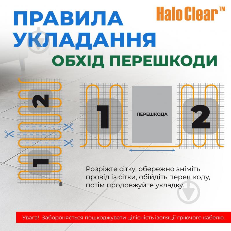 Нагревательный мат NAVIN HaloClear 190/420 2,0 м2 - фото 9 Нагревательный мат NAVIN HaloClear 190/420 2,0 м2 - фото 9