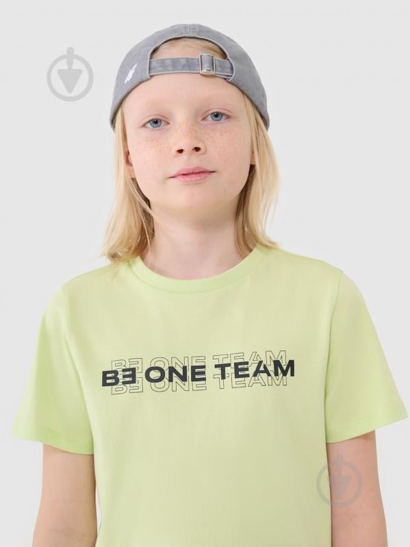 Футболка 4F TSHIRT M2186 4FJWSS25TTSHM2186-45N р.146 салатовий - фото 3 Футболка 4F TSHIRT M2186 4FJWSS25TTSHM2186-45N р.146 салатовий - фото 3