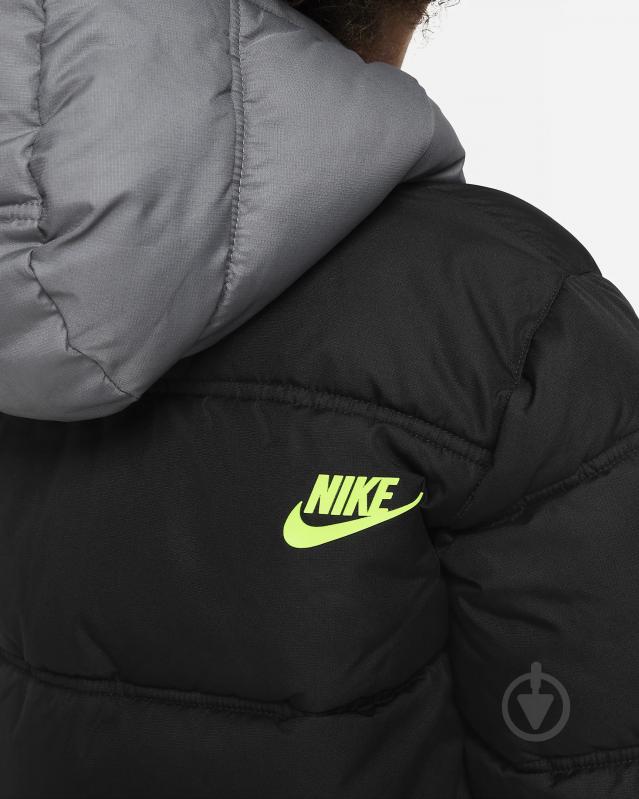 Пуховик для мальчиков демисезонный Nike COL BLOCK PUFFER 86K910-023 р.7 черный - фото 7