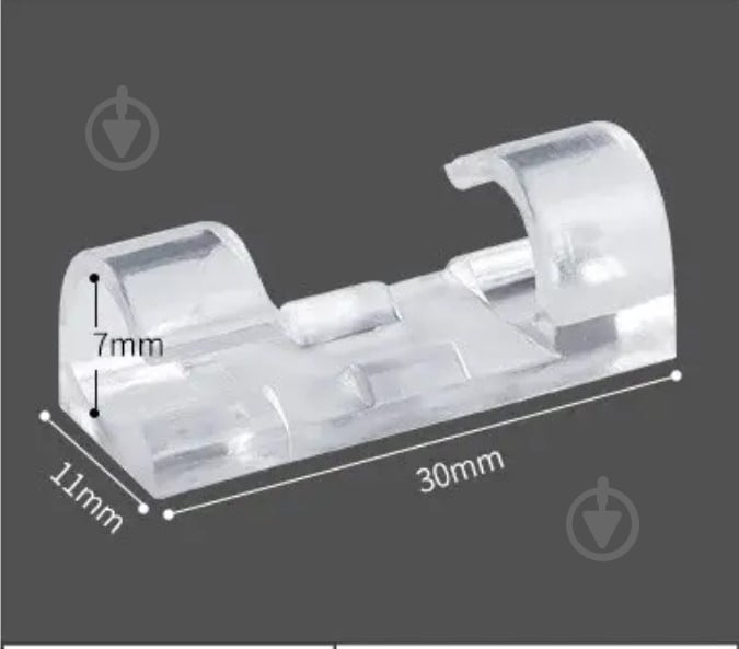 Фиксатор кабельный самоклеящийся (уп - 20 шт) - фото 8