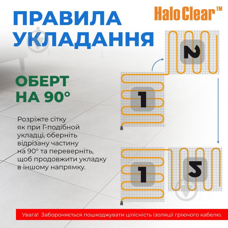 Нагревательный мат NAVIN HaloClear 190/830 4,0 м2 - фото 11