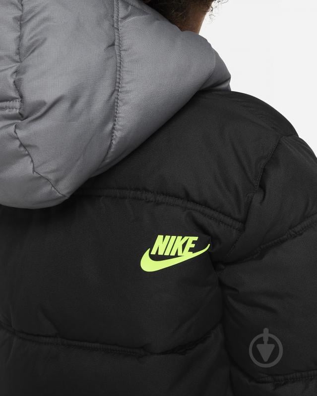 Пуховик для хлопчиків демісезонний Nike COL BLOCK PUFFER 86K910-023 р.5 чорний - фото 7