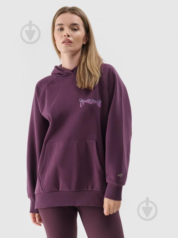Джемпер 4F SWEATSHIRT F1338 4FWAW24TSWSF1338-50S р.S фиолетовый - фото 1 Джемпер 4F SWEATSHIRT F1338 4FWAW24TSWSF1338-50S р.S фиолетовый - фото 1
