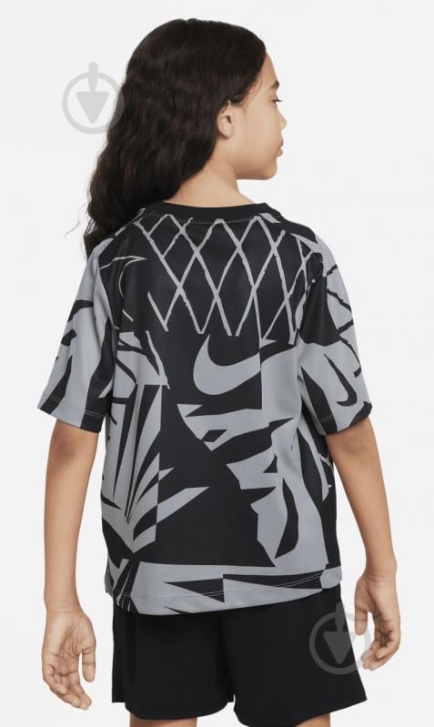 Футболка Nike B NK DF MULTI + SS TP SSNL AOP FB1287-065 р.M серый - фото 4