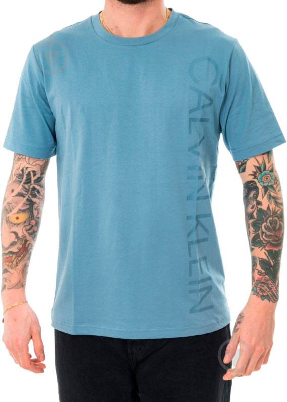 Футболка Calvin Klein Performance SHORT SLEEVE T-SHIRT 00GMS0K103-488 р.S темно-синий - фото 4