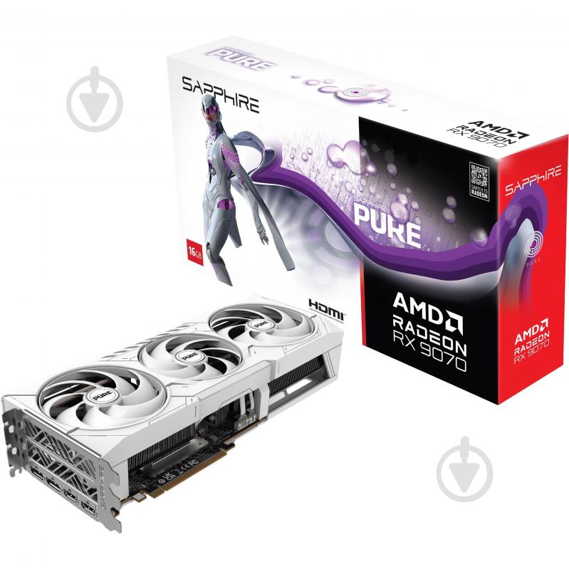 Видеокарта Sapphire Radeon RX 9070 PURE GAMING OC 16GB GDDR6 256bit (11349-02-20G) - фото 7