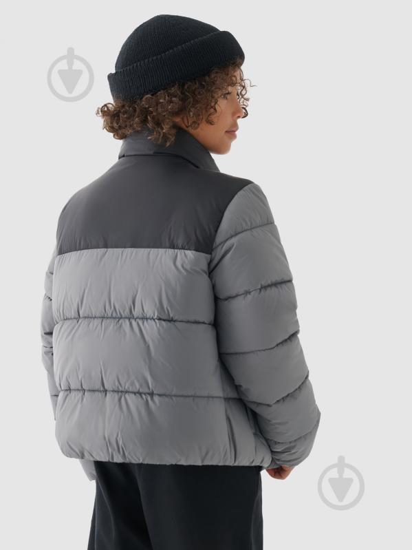 Пуховик для мальчиков зимний 4F DOWN JACKET M461 4FJWAW24TDJAM461-25S р.140 серый - фото 4