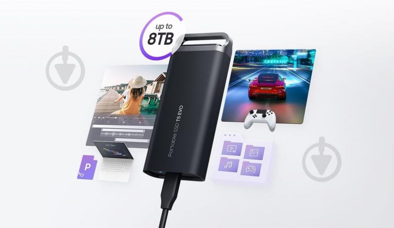 SSD-накопичувач Samsung T5EVO Shield 4000GB Portable USB 3.2 QLC (MU-PH4T0S/EU) - фото 6 SSD-накопичувач Samsung T5EVO Shield 4000GB Portable USB 3.2 QLC (MU-PH4T0S/EU) - фото 6