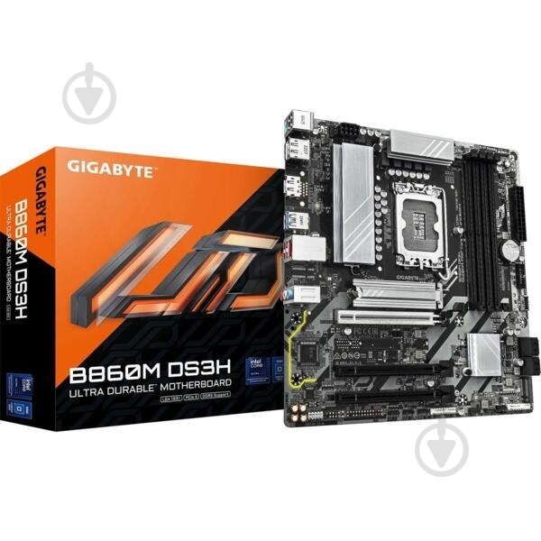 Материнская плата Gigabyte B860M_DS3H (Socket 1851, Intel B860, micro ATX) - фото 1