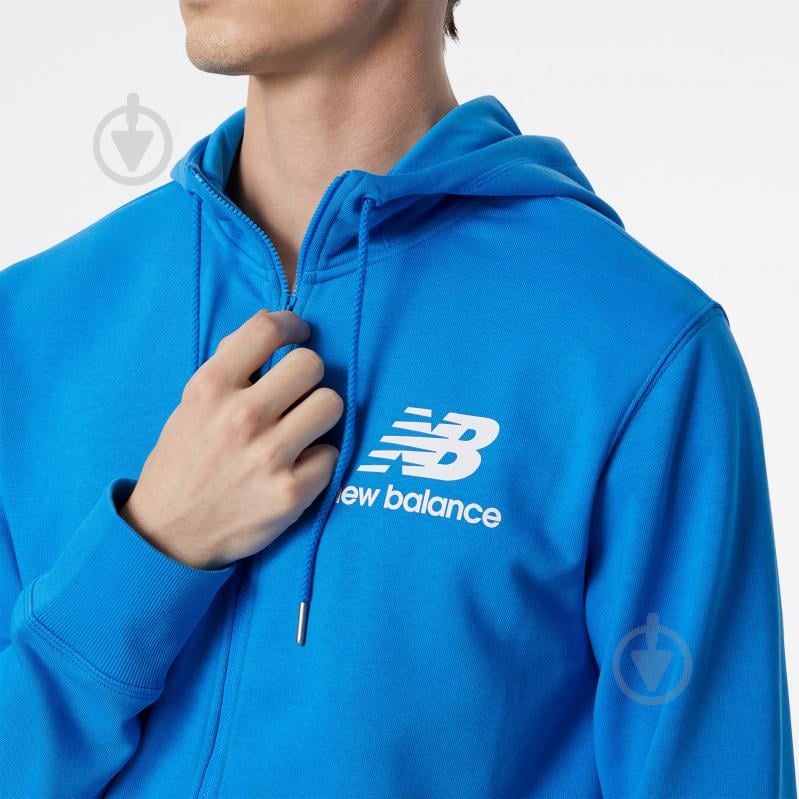 Куртка чоловіча демісезонна New Balance MJ03558SBU р.S блакитна - фото 4