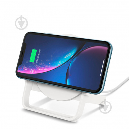 Беспроводное зарядное устройство Belkin Qi Wireless Charging Stand 10W White (WIB001VFWH) - фото 5