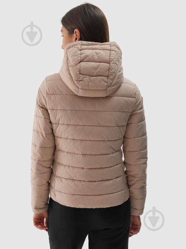 Куртка женская демисезонная 4F DOWN JACKET F468 4FWAW24TDJAF468-83S р.S бежевая - фото 3