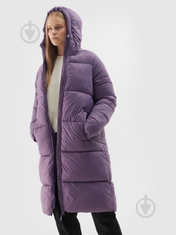 Пуховик жіночий зимовий 4F DOWN JACKET F475 4FWAW24TDJAF475-50S р.S фіолетовий - фото 3