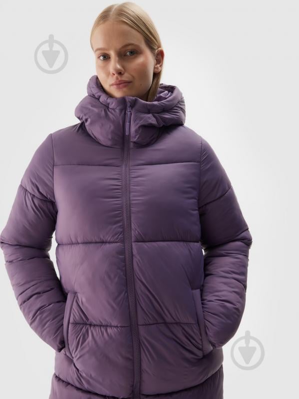 Пуховик жіночий зимовий 4F DOWN JACKET F475 4FWAW24TDJAF475-50S р.S фіолетовий - фото 4