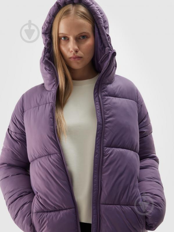 Пуховик жіночий зимовий 4F DOWN JACKET F475 4FWAW24TDJAF475-50S р.S фіолетовий - фото 5