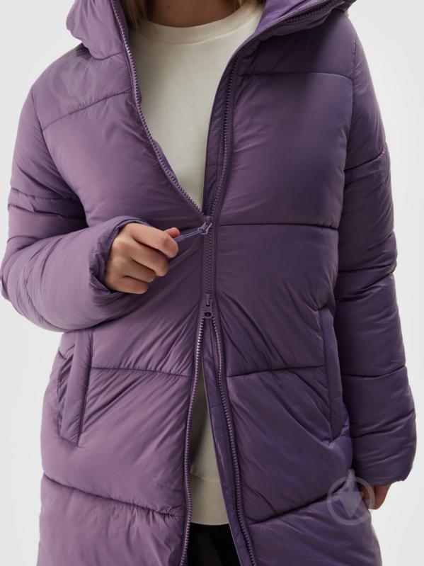 Пуховик жіночий зимовий 4F DOWN JACKET F475 4FWAW24TDJAF475-50S р.S фіолетовий - фото 6