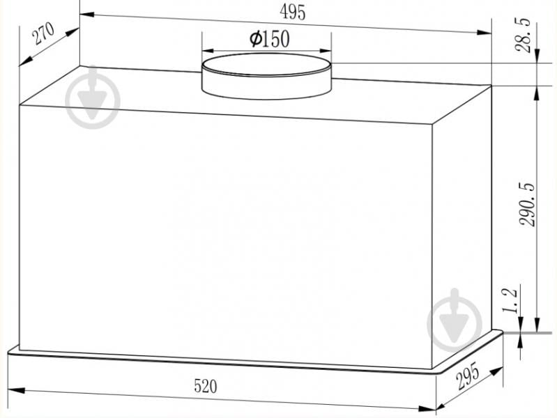 Вытяжка Interline SENSE BL A/60 PB/2/T/INV - фото 11 Вытяжка Interline SENSE BL A/60 PB/2/T/INV - фото 11