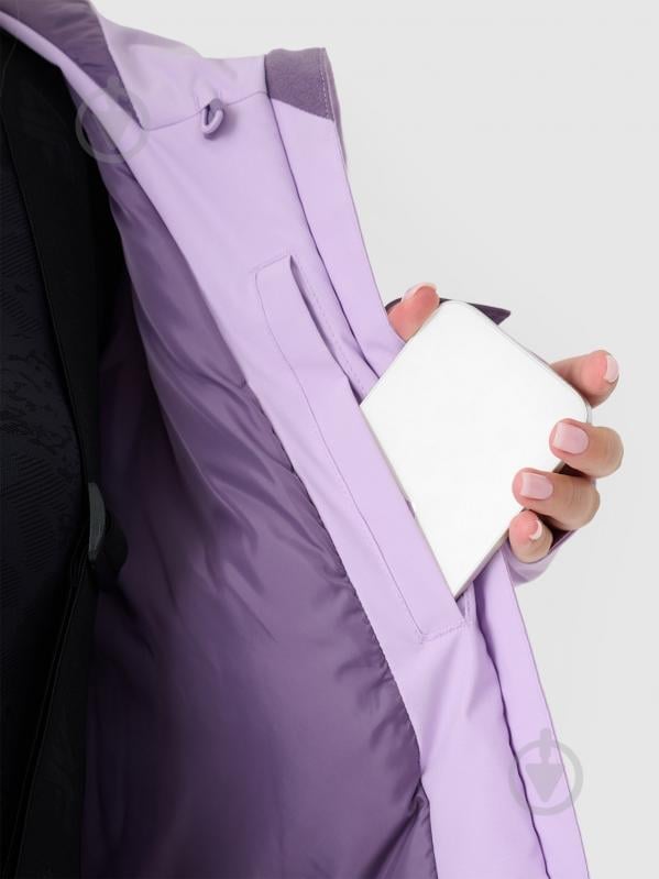 Куртка женская зимняя 4F TECHNICAL JACKET F593 4FWAW24TTJAF593-52S р.S фиолетовая - фото 14 Куртка женская зимняя 4F TECHNICAL JACKET F593 4FWAW24TTJAF593-52S р.S фиолетовая - фото 14