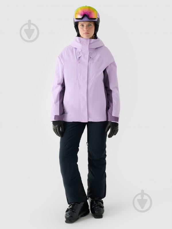 Куртка женская зимняя 4F TECHNICAL JACKET F593 4FWAW24TTJAF593-52S р.S фиолетовая - фото 4 Куртка женская зимняя 4F TECHNICAL JACKET F593 4FWAW24TTJAF593-52S р.S фиолетовая - фото 4