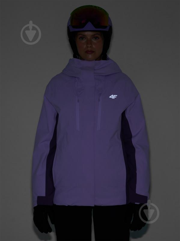 Куртка женская зимняя 4F TECHNICAL JACKET F593 4FWAW24TTJAF593-52S р.S фиолетовая - фото 6 Куртка женская зимняя 4F TECHNICAL JACKET F593 4FWAW24TTJAF593-52S р.S фиолетовая - фото 6