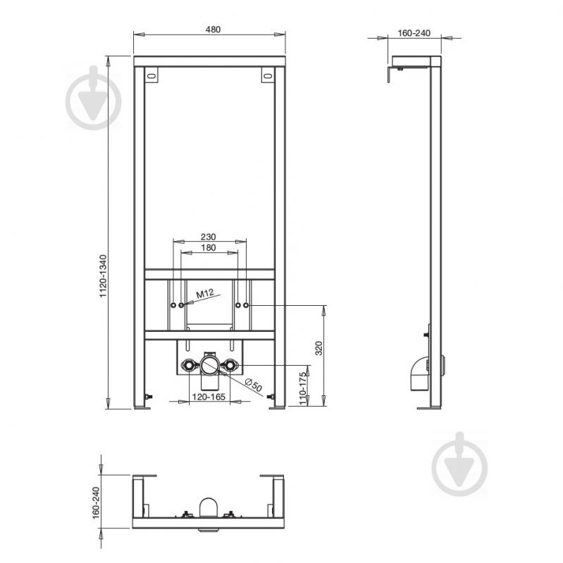 Інсталяція для біде ROCA PRO A890071000 - фото 2