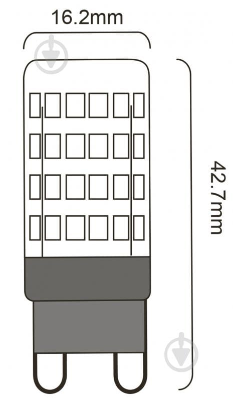 Лампа світлодіодна Hopfen 4,5 Вт капсульна прозора G9 220 В 4200 К - фото 2