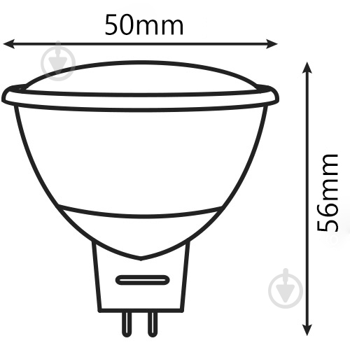 Лампа світлодіодна Hopfen 4 Вт MR16 матова GU5.3 220 В 4200 К - фото 2