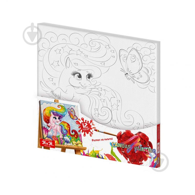 Розпис на полотні Danko Toys Canvas Painting с.7 №3 поні 31x31 см PX-07-03 - фото 1