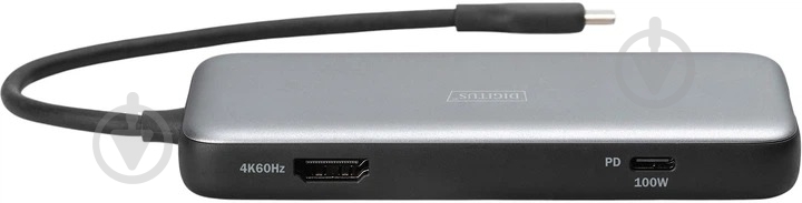 Док-станция Digitus 8-in-1 grey (DA-70914) - фото 4