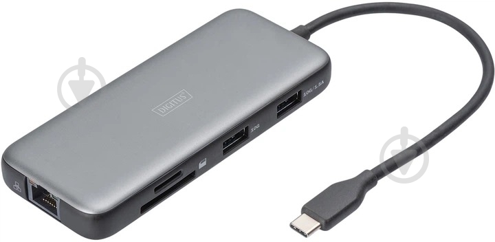 Док-станция Digitus 8-in-1 grey (DA-70914) - фото 2