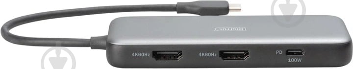 Док-станция Digitus 8-in-1 grey (DA-70915) - фото 3