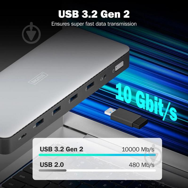 Док-станция Digitus 13-in-1 grey (DA-70918) - фото 8 Док-станция Digitus 13-in-1 grey (DA-70918) - фото 8