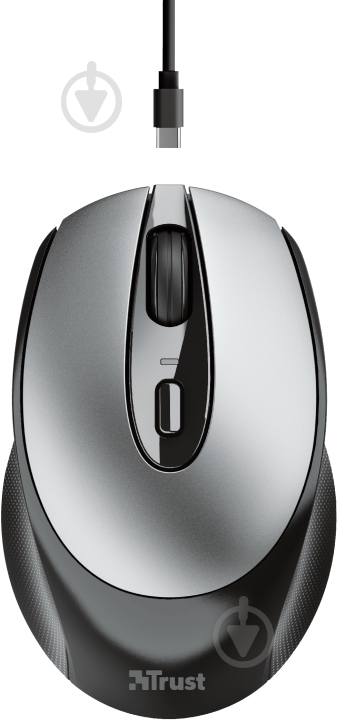 Мишка Trust Zaya Rechargeable WL Black 23809 black (23809) - фото 7