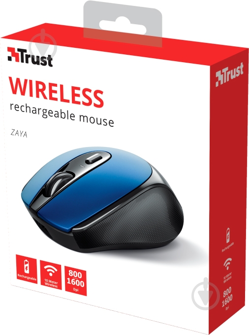 Мишка Trust Zaya Rechargeable WL Blue 24018 blue (24018) - фото 9 Мишка Trust Zaya Rechargeable WL Blue 24018 blue (24018) - фото 9