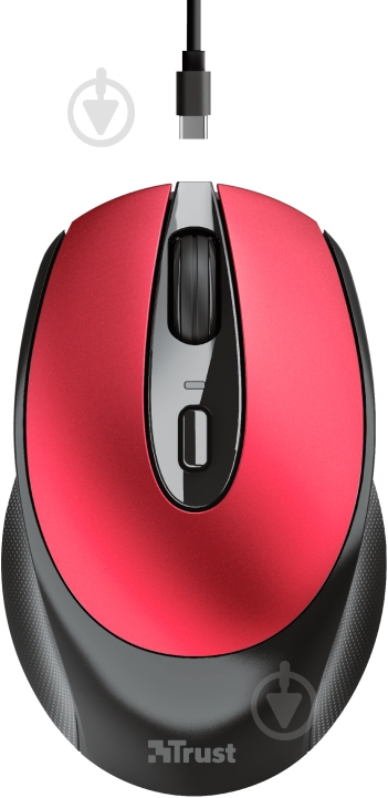 Мишка Trust Zaya Rechargeable WL Red 24019 red (24019) - фото 7